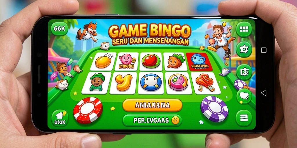 Tampilan gameplay Bingo yang seru di 66K.