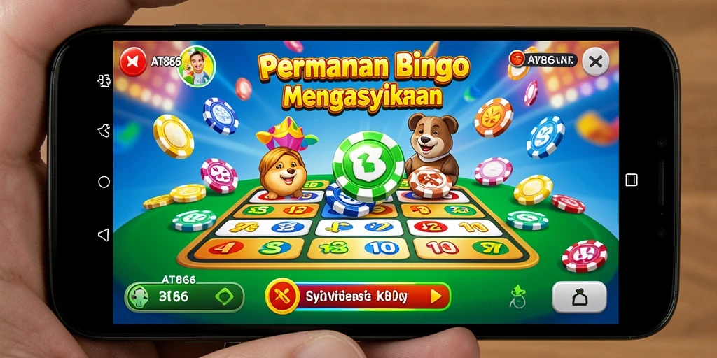 Screenshot AT866 menampilkan suasana seru permainan Bingo.