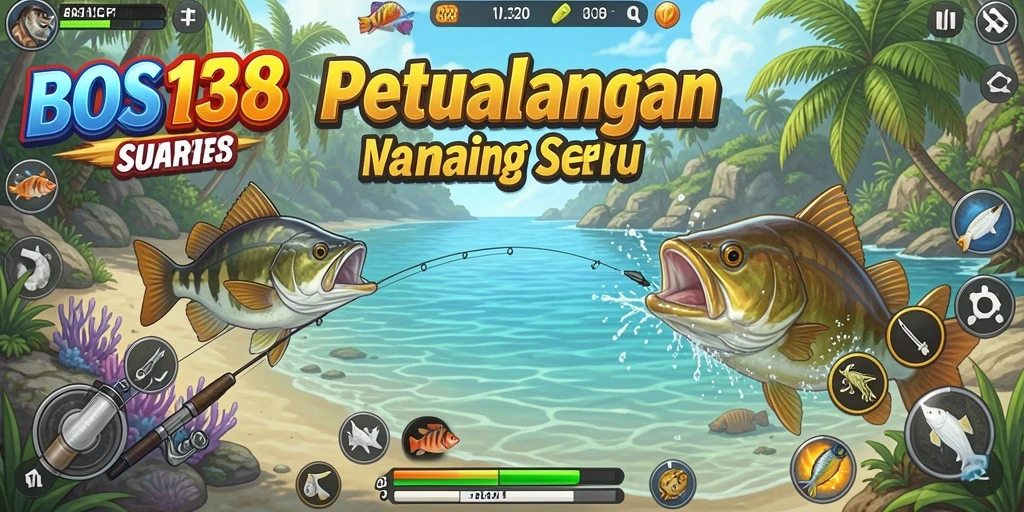 Tangkapan ikan berwarna-warni dan grafis yang memukau.