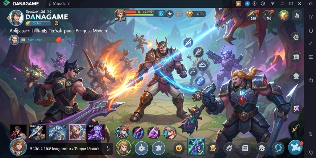 Tampilan antarmuka <strong>DANAGAME</strong> yang intuitif dan mudah digunakan.