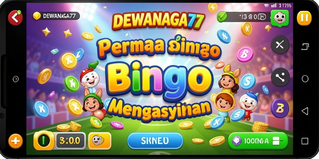Screenshot gameplay DEWANAGA77 menunjukkan keseruan Bingo.