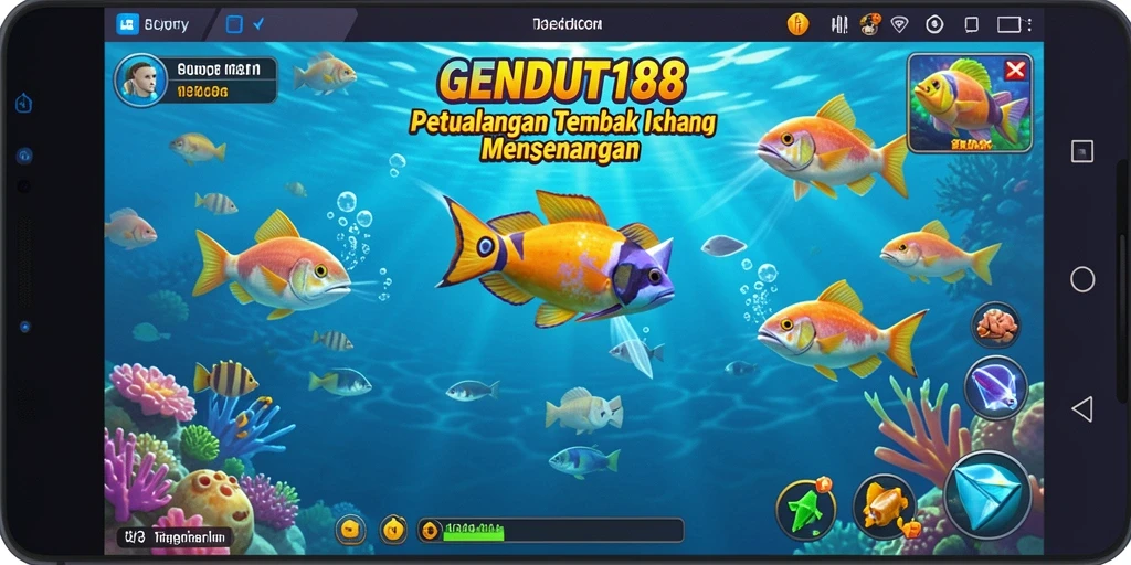 Tampilan gameplay Tembak Ikan di GENDUT188 yang seru.