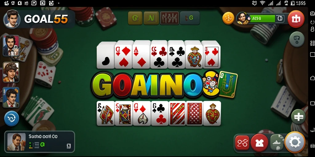 Tampilan seru gameplay saat bermain Domino di GOAL55.
