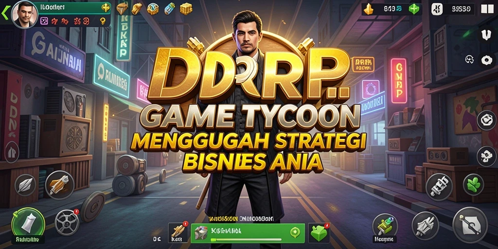 Tampilan gameplay <strong>IDRRP</strong> yang menampilkan aksi bisnis yang mendebarkan.