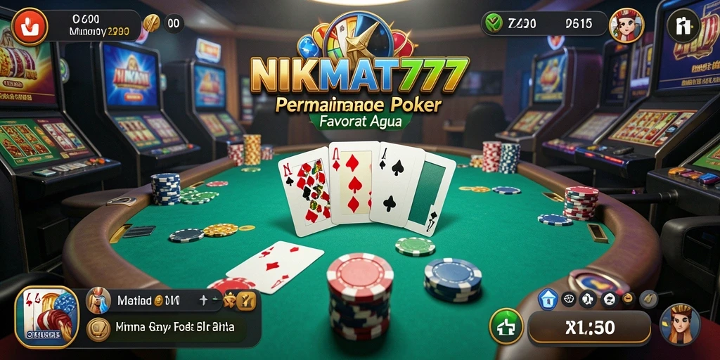 Tampilan menarik dari gameplay Poker di NIKMAT777