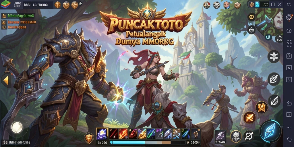 Tampilan menarik dari gameplay MMORPG PUNCAKTOTO yang mendebarkan.