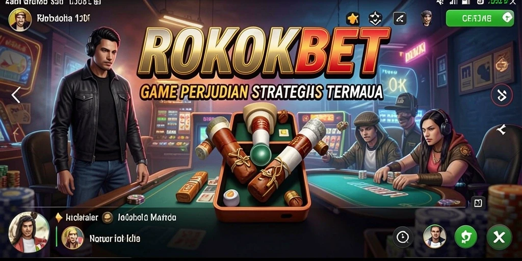Tampilan menarik dari gameplay ROKOKBET yang menegangkan.