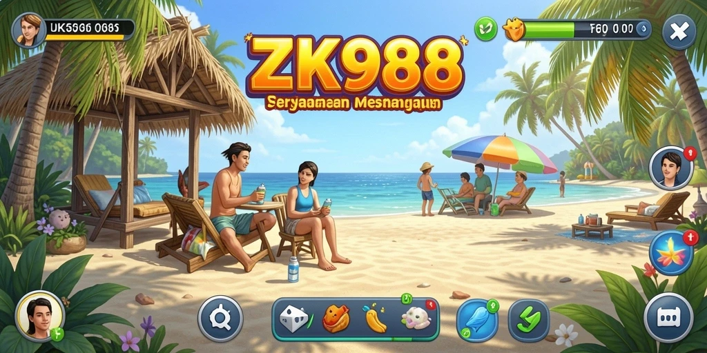 Screenshot menunjukkan momen seru dalam gameplay ZK988.
